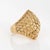 Mid-Century Modern 60s Vintage Woven Dome Ring 18k Yellow Gold Sz 6 Fine Cocktail Estate Jewelry For Sale - Image 3 of 7