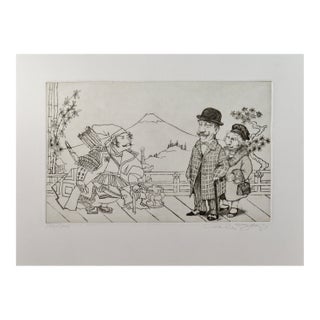 Charles Bragg The Tourists C. 1980 Reproduction Print For Sale