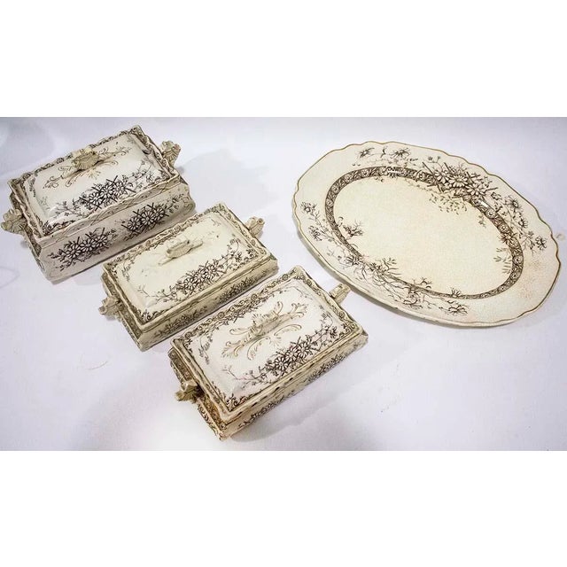 Vintage Staffordshire Farmhouse Serving Pieces - Set of 4 For Sale - Image 11 of 11