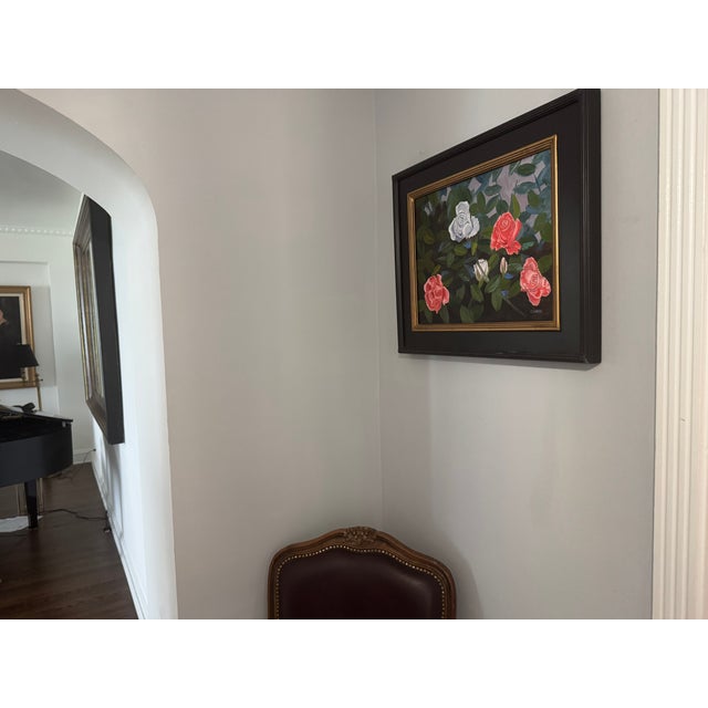 Textile A Delicate Cluster Impressionist Oil Painting For Sale - Image 7 of 7