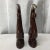 Brown Mid-Century Art Deco Boho Chic Swans in Brown Glaze Ceramic With White Tips - A Pair. For Sale - Image 8 of 9