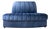 Matthew Izzo Home Estelle Navy Blue Velvet Modular Seating Banquet For Sale