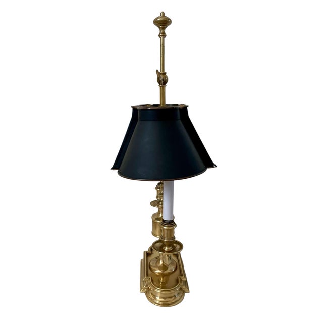 This Vintage French Bouillotte Lamp by Frederick Cooper is a classic piece with a French-style design, perfect for adding...