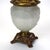 Metal Antique Opalescent Embossed Glass Gone With the Wind Oil Lamp C1890 For Sale - Image 7 of 12