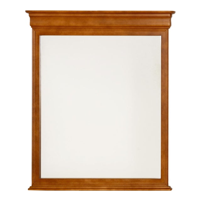 Canadian Neoclassical Style Maple Framed Mirror For Sale