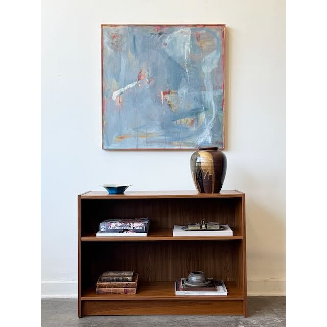 Brown 1970's Teak Low Shelving For Sale - Image 8 of 10