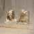 A pair of historical neoclassical architectural plaster Corinthian column capital pilaster fragments from a demolished...