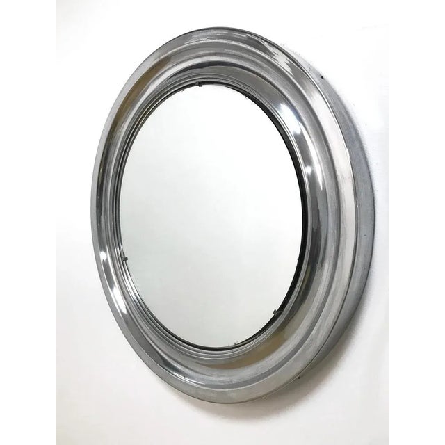 Sergio Mazza Mid-Century Italian Aluminum Mirror by Sergio Mazza for Artemide, 1960s For Sale - Image 4 of 8