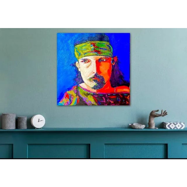 Contemporary Original Pop Art Portrait Oil Painting by Lisa Haas For Sale - Image 4 of 12