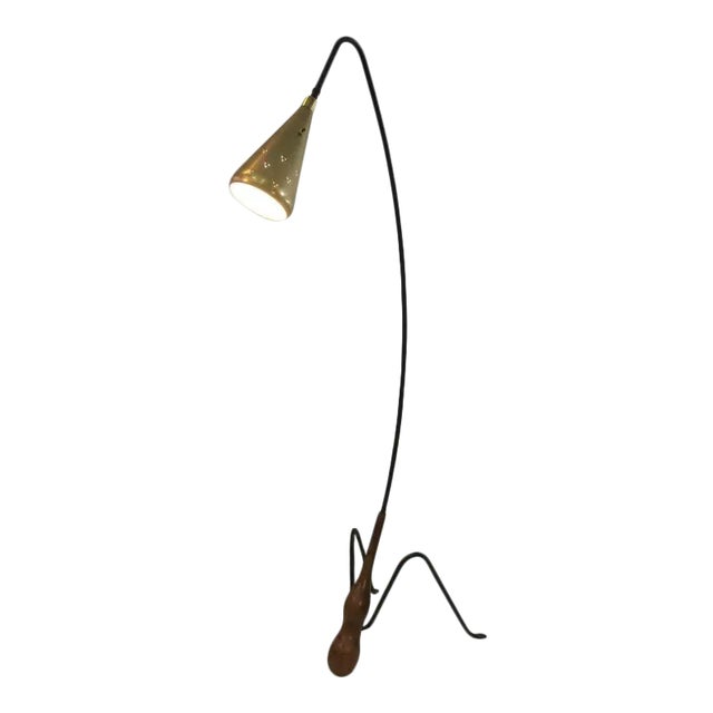 Mid Century Modernist Floor Lamp Attributed to Greta Grossman For Sale