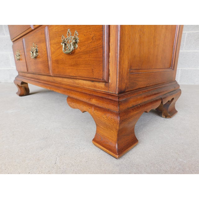 Late 20th Century Thomasville Fisher Park Pecan Wood Armoire Tall Chest For Sale - Image 5 of 15