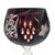 Ruby Red Late 20th Century Ajka Marsala Ruby Overlay Hand-Cut Crystal Hock Wine Goblet, Hungary 8" - Set of 3 For Sale - Image 8 of 10
