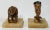 Figurative Vintage Egyptian King Tut and Queen Nefertiti Busts on Stone Bases, a Pair For Sale - Image 3 of 10