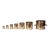 Nest of Seven Bell Metal Measures for East Sussex, England For Sale