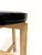 Luxus Oak and Leather Stool from Luxus, 1960s For Sale - Image 4 of 8