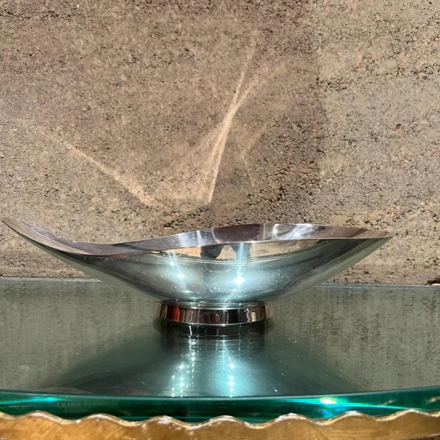 1950s 1950s John Prip Silverplated Sculptural Teardrop Dish Reed & Barton 65 For Sale - Image 5 of 13