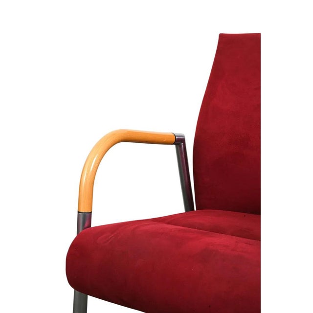 Red Set 6 Duba D8 Danish Modern Armchairs For Sale - Image 8 of 9