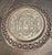Beautiful vintage Persian (Iranian) decorative wall plate featuring traditional Ghalamzani-style metalwork, an intricate...