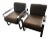Bergman Chair Industry west (no longer available) Brown leather and polished stainless frame Leather has aged nicely PRICE...