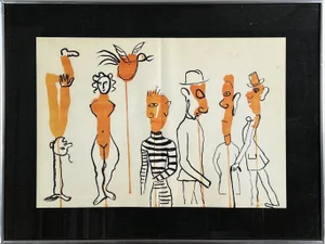"Criminel Au Milieu" Original Lithograph by Alexander Calder, C. 1966