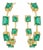 Natural 5.95cts Emerald Earring in 14k Gold For Sale