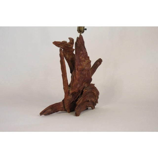 1960s 1960s Drift Wood Lamp With Final For Sale - Image 5 of 9
