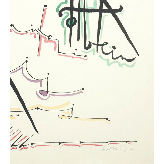 Letter H - Hand-Colored Lithograph by Raphael Alberti - 1972 1972 For Sale - Image 3 of 4