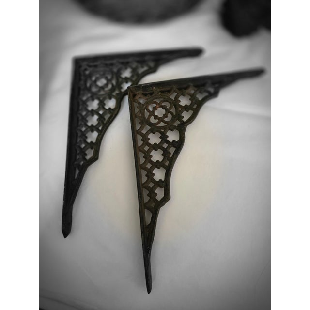 Vintage Cast Iron Brackets Tazza and Match Holder For Sale In San Antonio - Image 6 of 10