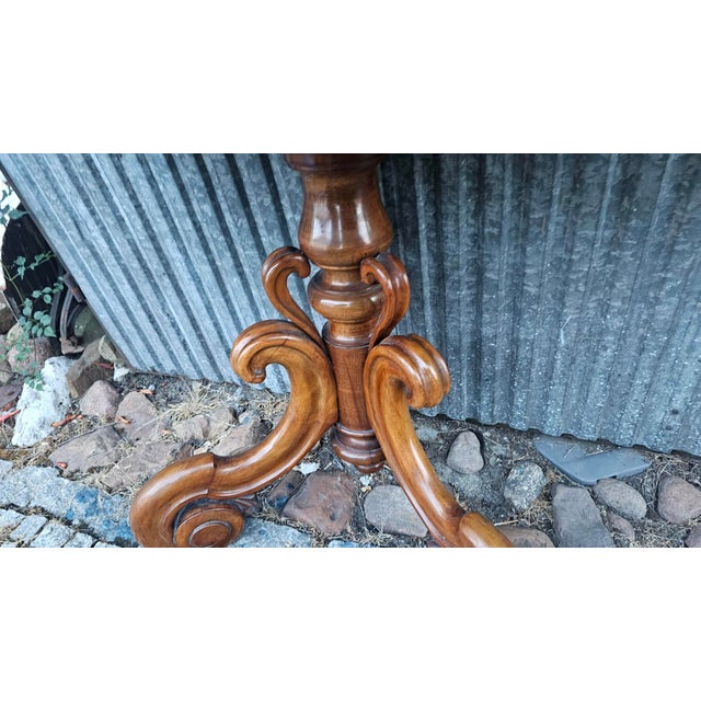 Art Nouveau Wooden Console Table For Sale - Image 5 of 9