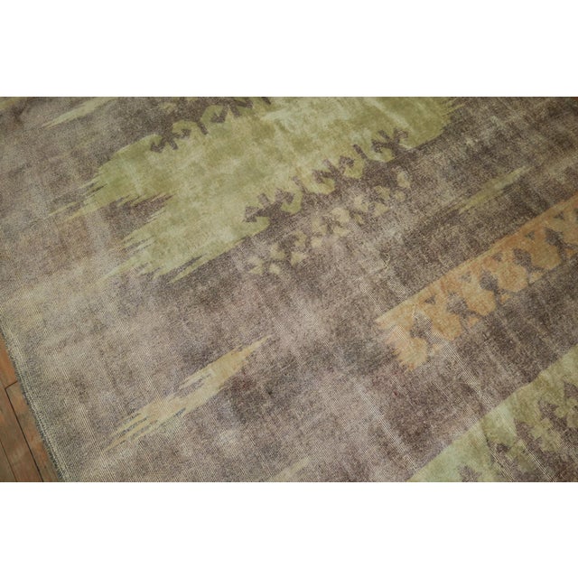 Art Deco Lavender Field Turkish Shabby Chic Rug rug no.j1836 For Sale - Image 3 of 7