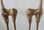 Monumental Stylized Bronze-Finished Metal Gazelle Sculptures-a Pair For Sale In Miami - Image 6 of 17