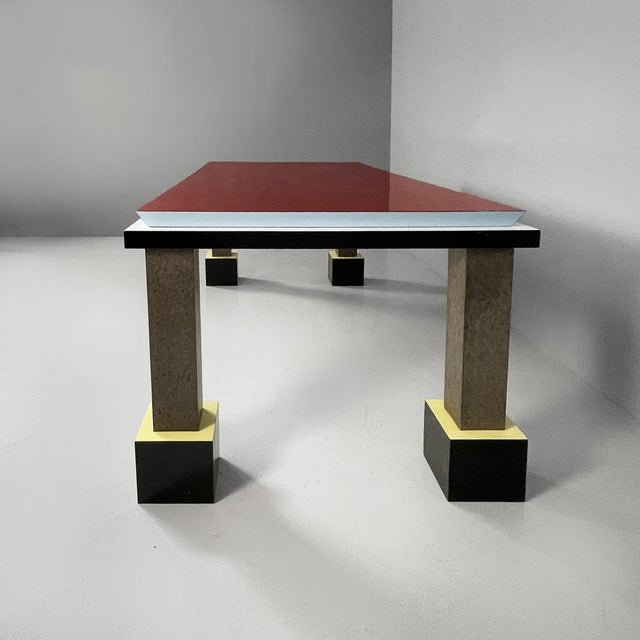 Italian Modern Dining Table by Ettore Sottsass, 1984 For Sale - Image 3 of 18