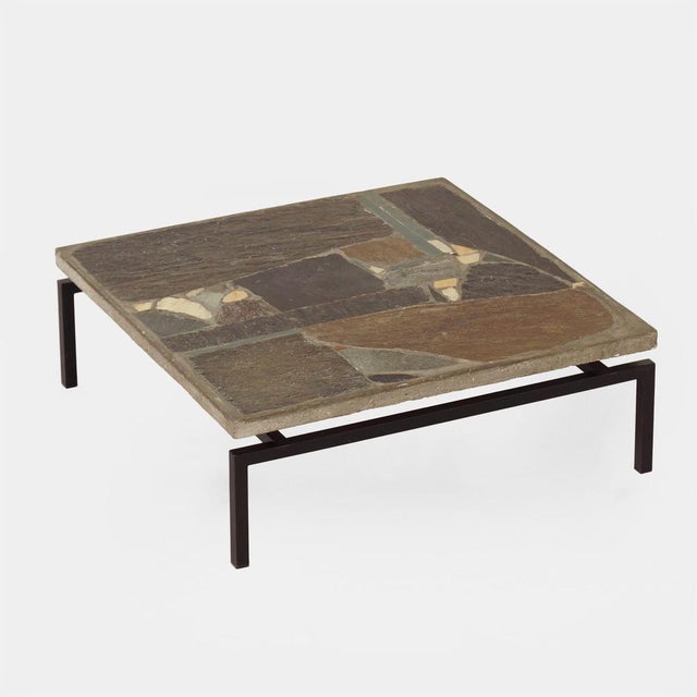 Brutalist Early Edition Square Coffee Table by Paul Kingma, 1964 For Sale - Image 11 of 11