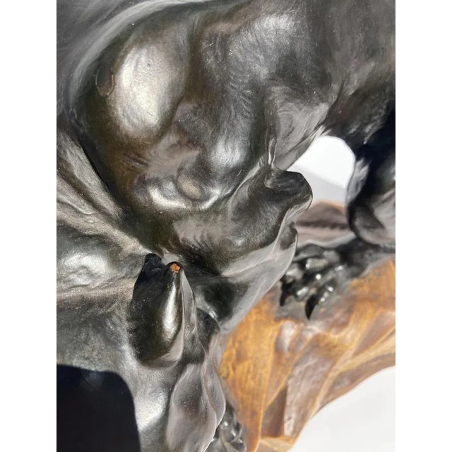 Art Deco Terracotta Black Panther For Sale - Image 3 of 12