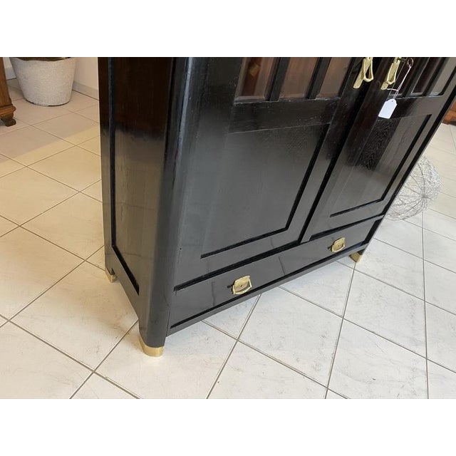Art Nouveau Display Cabinet in Glass, 1920s For Sale - Image 9 of 11
