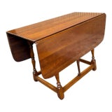 Stickley Furniture Solid Cherry Drop Leaf Pembroke Accent Dining Table For Sale