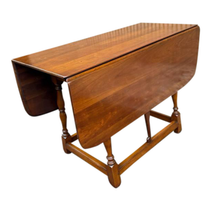 Stickley Furniture Solid Cherry Drop Leaf Pembroke Accent Dining Table