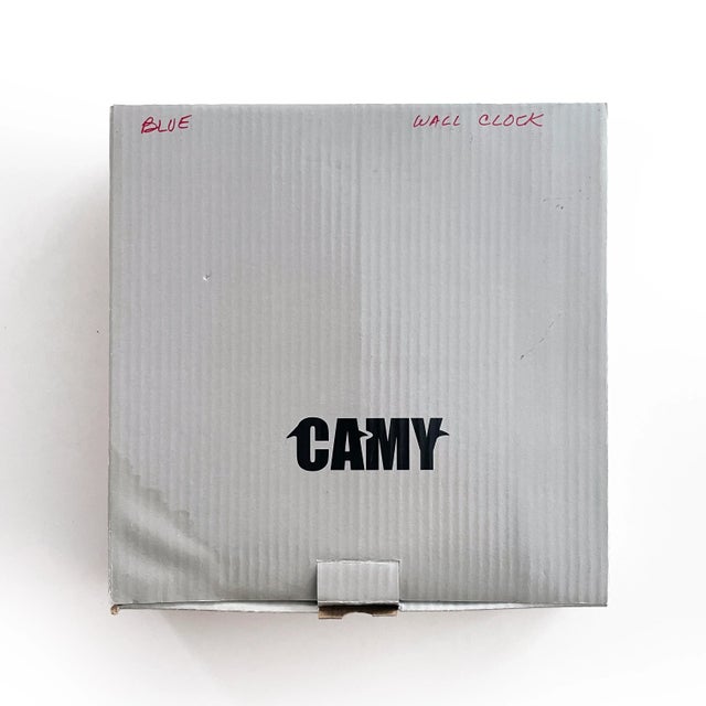 Red 1980s Postmodern Red Wall Clock For Sale - Image 8 of 10