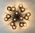 21st Century Mezzo Bronze Smoky Murano Flush Mount by Fabio LTD For Sale - Image 9 of 9