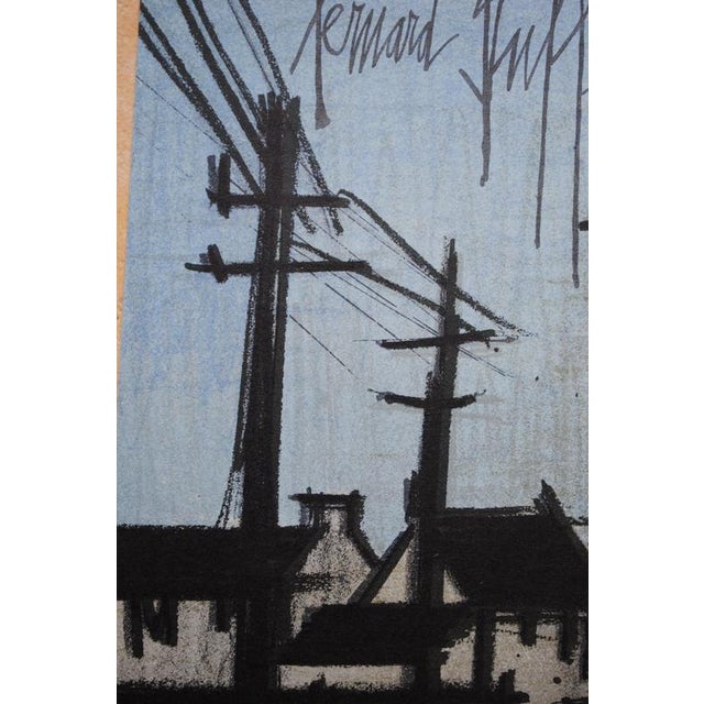 Bernard Buffet, The Village Road, Original Lithograph, 1967 For Sale - Image 4 of 6