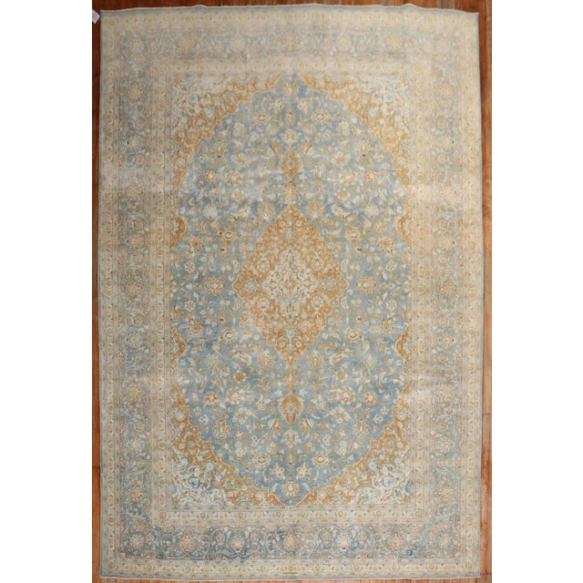 Vintage Persian Kashan - 8'8" x 12'3" For Sale - Image 11 of 11