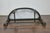 Mid-Century Modern English Midcentury Demilune Table with Ebonized Bamboo Base, White Marble Top For Sale - Image 3 of 12