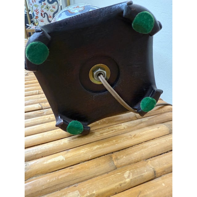 Vintage 1970s Colorful Dragon Lamps, a Pair For Sale - Image 9 of 9