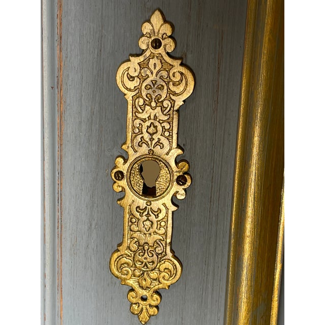 French Painted Display Cabinet For Sale - Image 9 of 12