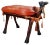 Camel Saddle Stool or Footstool, 1950s For Sale