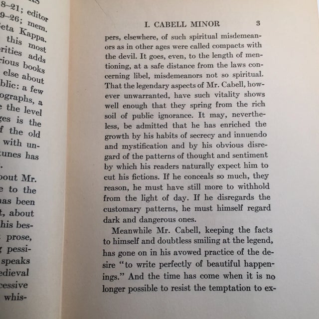 'James Branch Cabell' Vintage Book For Sale - Image 4 of 6