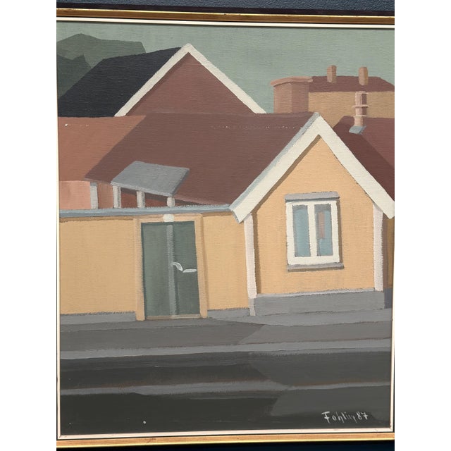 Gunnar Fohlin, City Scene, 1987, Oil on Canvas, Framed For Sale - Image 9 of 18