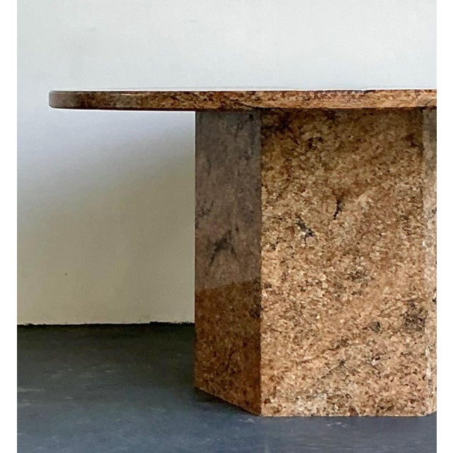 Vintage Granite Pedestal Dining Table For Sale - Image 12 of 18