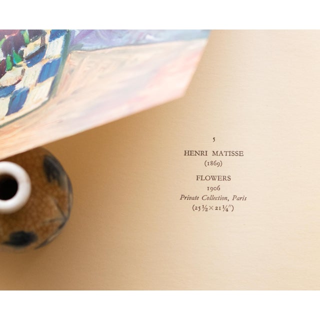 1940s 1940s After Henri Matisse "Vase of Flowers", First Edition Period Swiss Offset Lithograph For Sale - Image 5 of 7