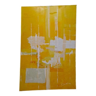 Mid-Century Abstract Painting by Chamlin For Sale